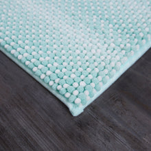  Ombre Memory Foam Noodle Bath Mat, Aquifer, 20" X 34"