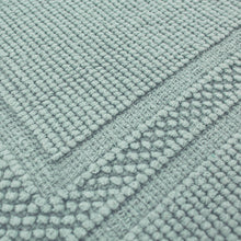 Cotton Stonewash Racetrack 17x24 in. Bath Rug, Marine Blue