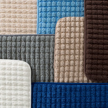 24"x59" Memory Foam Woven Jacquard Fleece Extra Long Washable Bath Mat